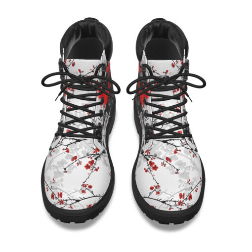 Samurai Sakura Red Sun Classic Boots - Image 7