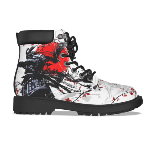 Samurai Sakura Red Sun Classic Boots - Image 5