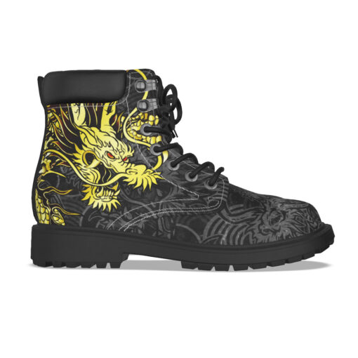 Golden Chinese Dragon Classic Boots - Image 5