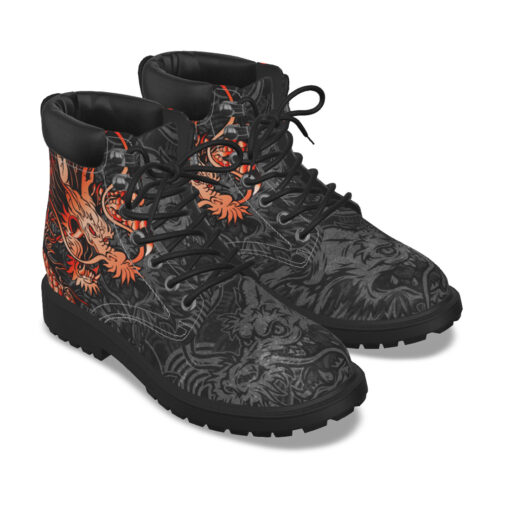 Red Chinese Dragon Classic Boots - Image 6