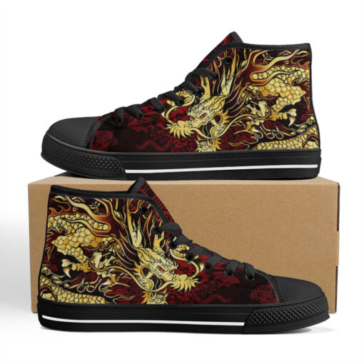 Golden Dragon High-Top Shoes