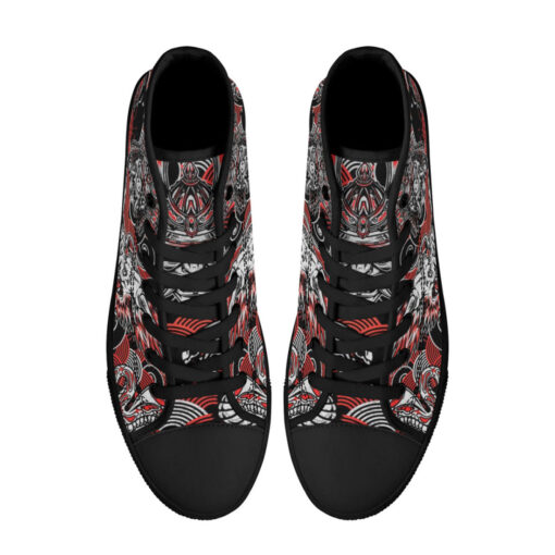 Fantasy Dragon Samurai Snake High-Top Shoes - Image 3