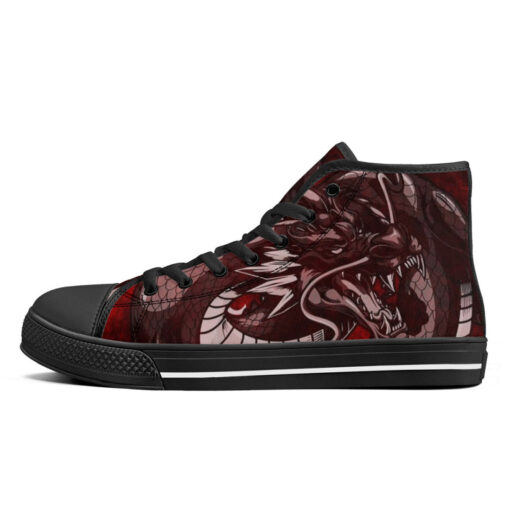 Vintage Asian Dragon High-Top Shoes - Image 4