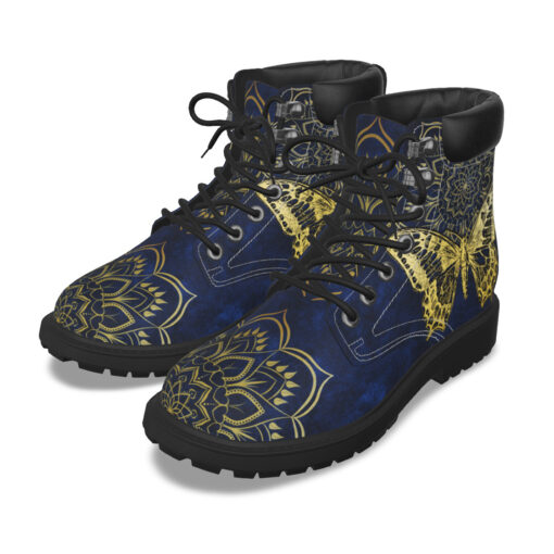 Gold Mandala And Butterfly Classic Boots - Image 2