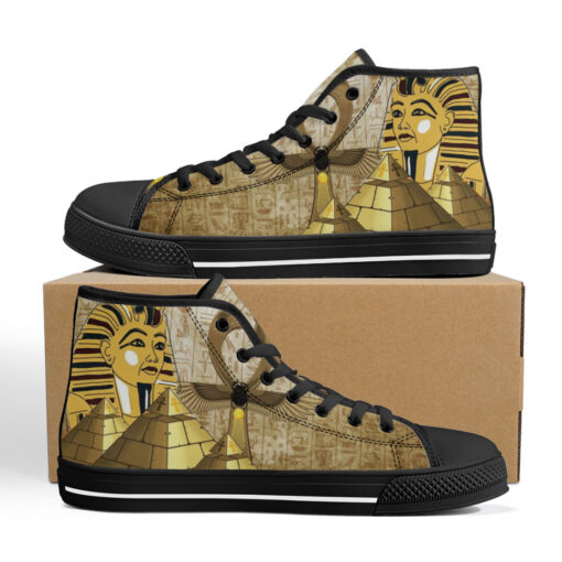 Ancient Egypt Pharaoh High-Top Shoes