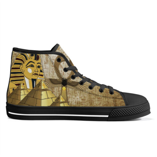 Ancient Egypt Pharaoh High-Top Shoes - Image 5