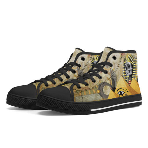 Egypt Skull Pharaoh High-Top Shoes - Image 2