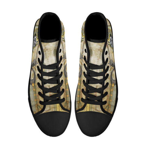 Egypt Skull Pharaoh High-Top Shoes - Image 3