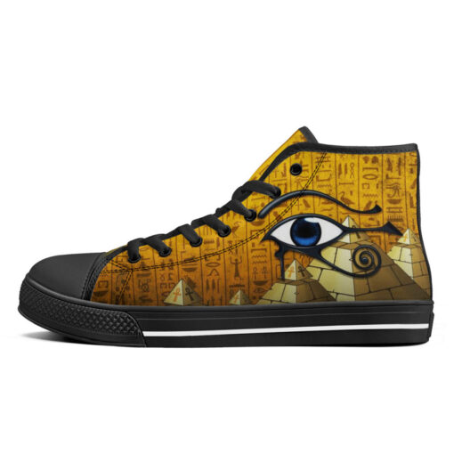 Ancient Pyramid Eye of Horus High-Top Shoes - Image 4