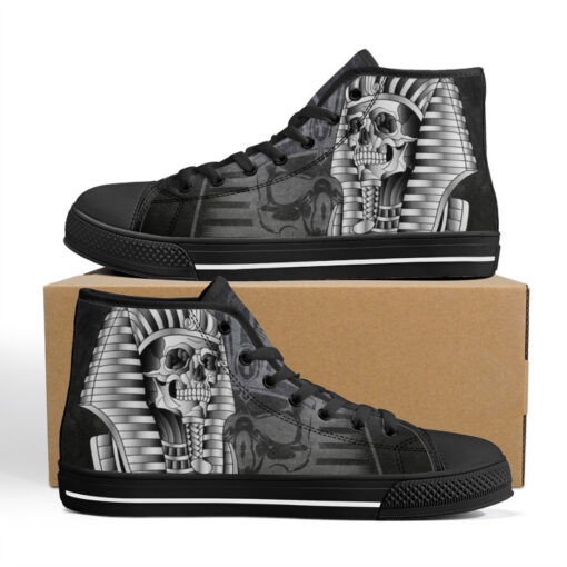 Skull Pharaoh Mask High-Top Shoes