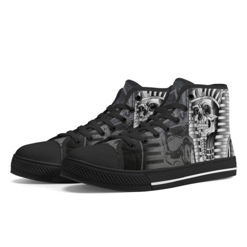 Skull Pharaoh Mask High-Top Shoes - Image 2