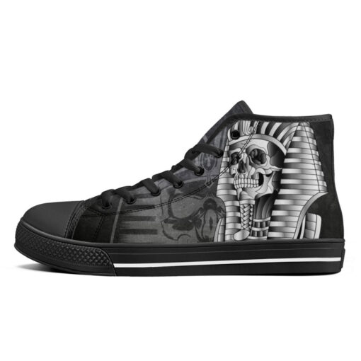 Skull Pharaoh Mask High-Top Shoes - Image 4