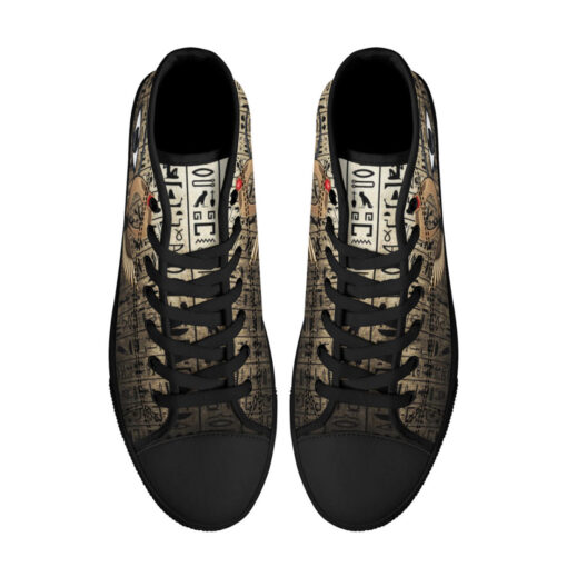 Egyptian Pyramid with Eye Of Horus High-Top Shoes - Image 3