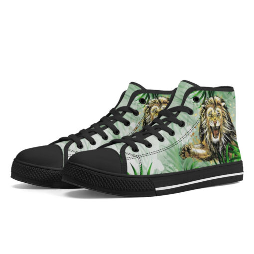 Lion Jumping from Jungle High-Top Shoes - Image 2