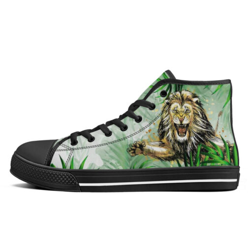 Lion Jumping from Jungle High-Top Shoes - Image 4