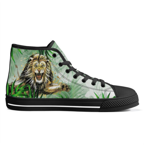 Lion Jumping from Jungle High-Top Shoes - Image 5