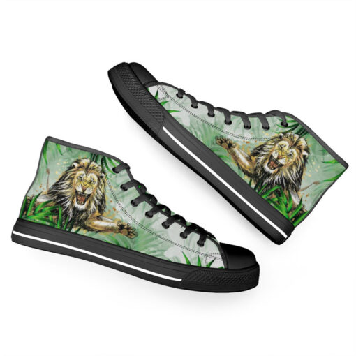 Lion Jumping from Jungle High-Top Shoes - Image 6