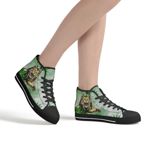 Lion Jumping from Jungle High-Top Shoes - Image 7