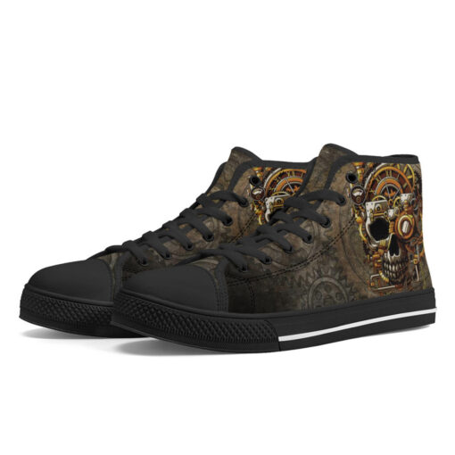 Steampunk Skull High-Top Shoes - Image 2