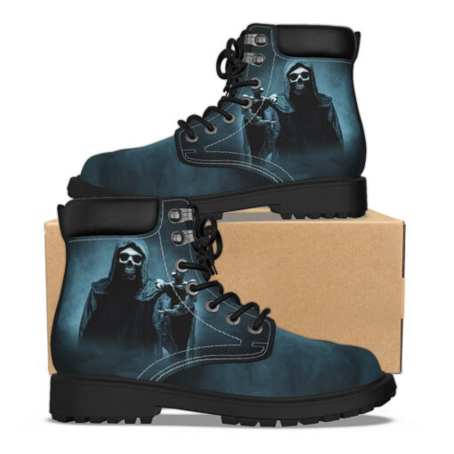 Grim Reaper Over Dark Misty Classic Boots