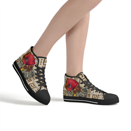 African Red Turban High-Top Shoes - Image 7