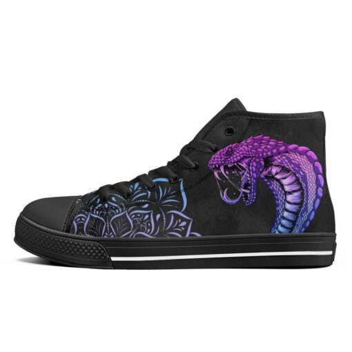 Neon Cobra Head High-Top Shoes - Image 4