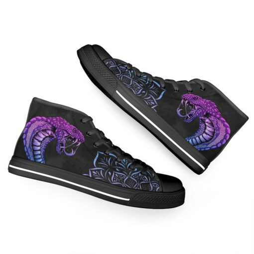 Neon Cobra Head High-Top Shoes - Image 6