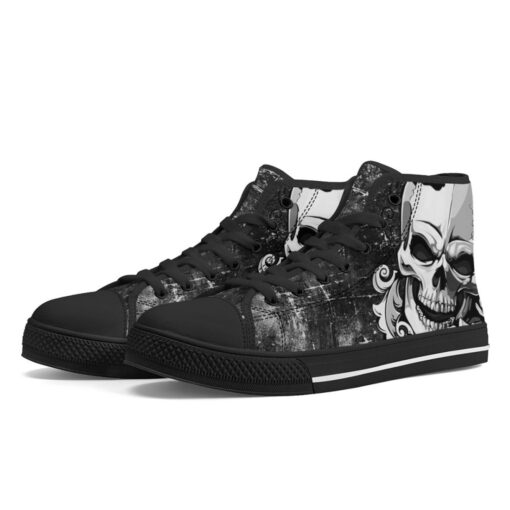 Silver Skull High-Top Shoes - Image 2