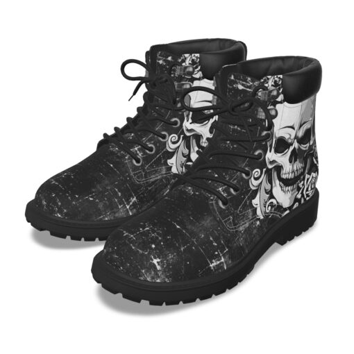 Silver Skull Classic Boots - Image 2