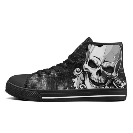 Silver Skull High-Top Shoes - Image 4