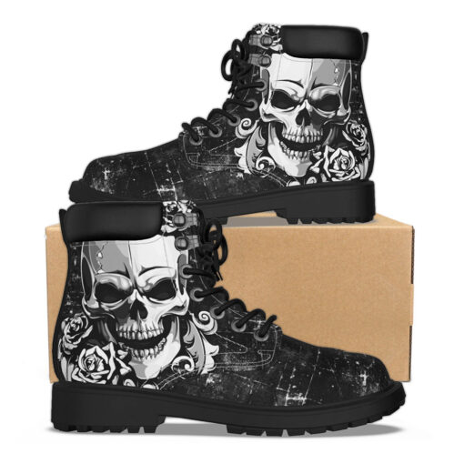 Silver Skull Classic Boots