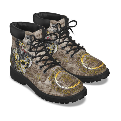 Aztec Gold Skull Classic Boots - Image 6