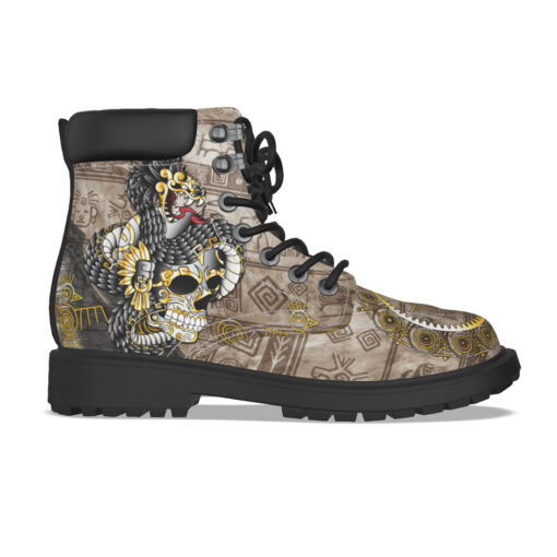 Aztec Gold Skull Classic Boots - Image 5