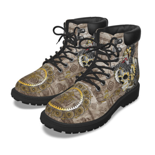 Aztec Gold Skull Classic Boots - Image 2