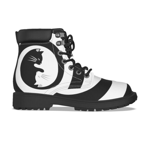 Yin Yang Cats Spiral Classic Boots - Image 5