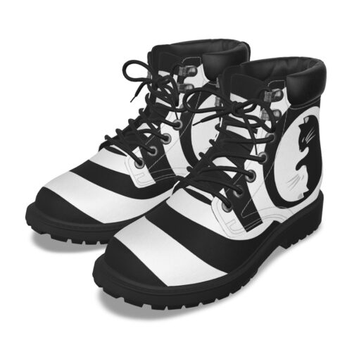 Yin Yang Cats Spiral Classic Boots - Image 2