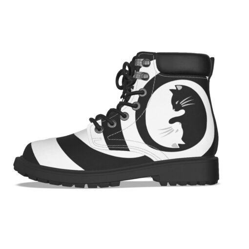 Yin Yang Cats Spiral Classic Boots - Image 3