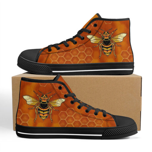 Bee Honeycombs High-Top Shoes