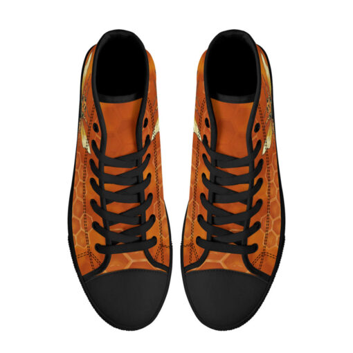 Bee Honeycombs High-Top Shoes - Image 3