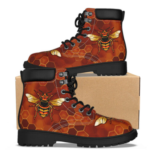 Bee Hexagons Classic Boots