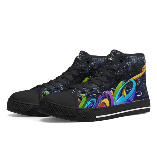 Graffiti Arrows High-Top Shoes - Image 2