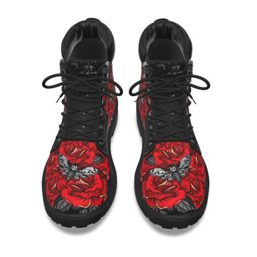 Dead Head Moth Over Roses Classic Boots - Image 6