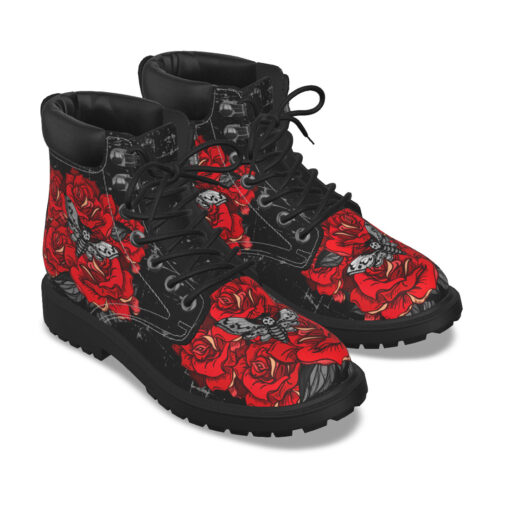 Dead Head Moth Over Roses Classic Boots - Image 5