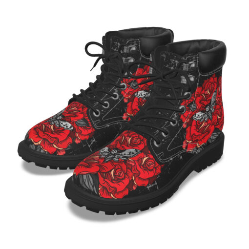 Dead Head Moth Over Roses Classic Boots - Image 2