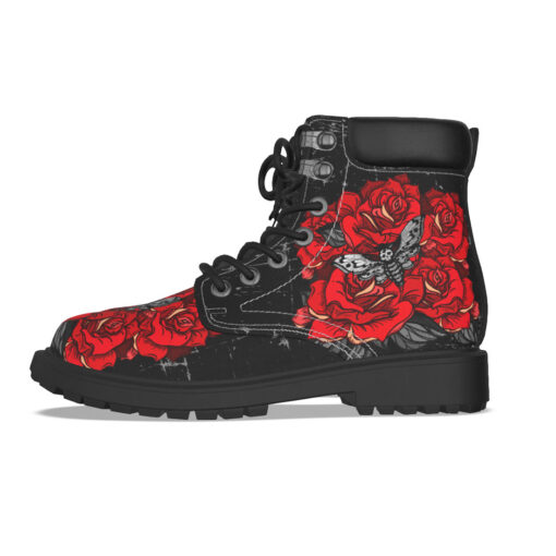 Dead Head Moth Over Roses Classic Boots - Image 3