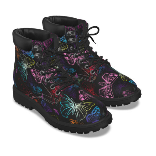 Colorful Butterflies Classic Boots - Image 6