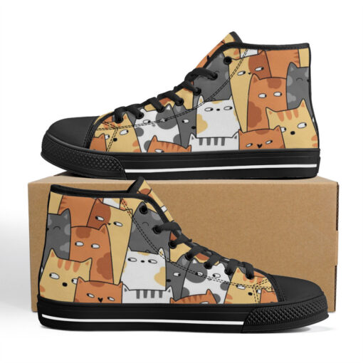 Cute Kittens High-Top Shoes