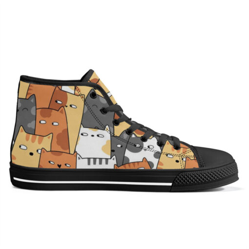 Cute Kittens High-Top Shoes - Image 5