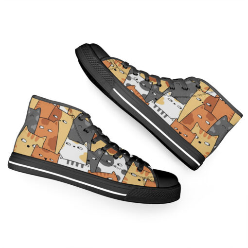 Cute Kittens High-Top Shoes - Image 6