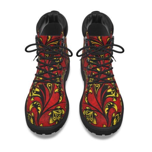 Floral Khokhloma Classic Boots - Image 7